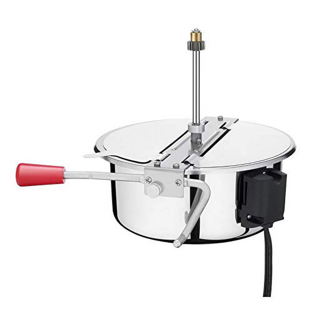 Kepooman Double Door Large Capacity Retro Popcorn Machine with Cart, Red Kepooman Double Door Large Capacity Retro Popcorn Machine with Cart, Red
