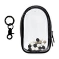 thumbnail image 4 of HILABEE Clear Figure Display Bag with Keychain Mini Doll Storage Bag for Mini Figure Black Round, 4 of 8