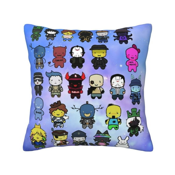 Forsaken Gubby Throw Pillow Cover Home Decor, Art Deco Pillowcase Cushion Cover for Bed Sofa Living Room, Square Pillow Case 1pc 16x16