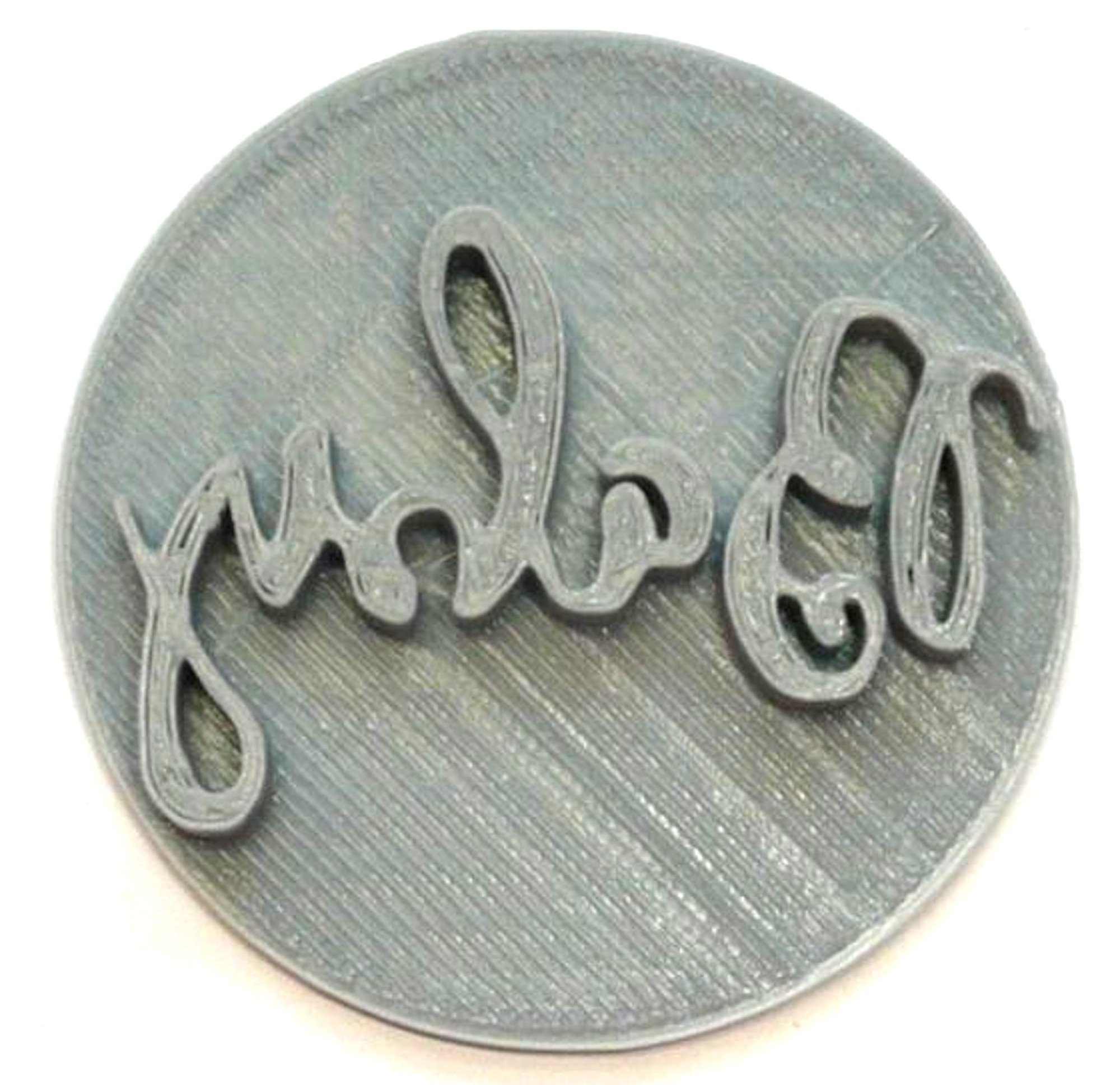 Baby Word Script Font Shower Gender Reveal Cookie Stamp Embosser USA