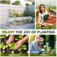 thumbnail image 6 of 13' L x 3' W x 2.5' H Portable Tunneled Greenhouse with 4 Zippered Doors, Water/UV Fighting PVC Cover, 6 of 6