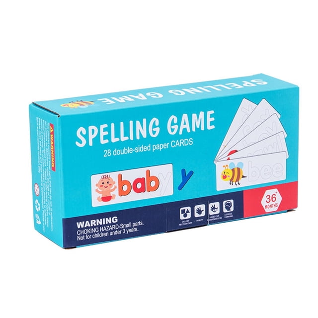 Wooden Childrens Early Education Word Game English Letter Recognition Kindergarten Learning Enlightenment Puzzle Toy