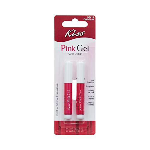 Kiss Pink Gel Nail Glue (1 Pack)