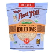 (Price/Case)Bob'S Red Mill Gluten Free Organic Thick Rolled Oats 32 Ounce Bag - 4 Per Case