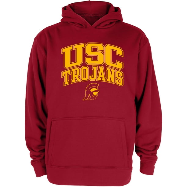 USC Authentic Apparel Youth USC Trojans Cardinal Hoodie - Walmart.com ...