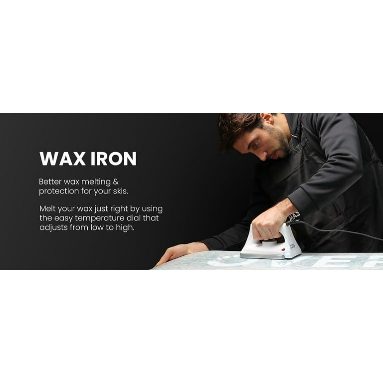 XCMAN Complete Ski Snowboard Tuning en Waxing Kit met Waxen Ijzer, Ski Wax, Waxing Brush, Edge Tuner, Waxing Scraper, PTEX