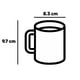 thumbnail image 4 of Taza de Cerámica Blanca con Diseño de Pila Para Decoración, 4 of 4