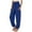 Blue, variant on Baqcunre Wide Leg Pants Woman Autumn New Elastic High Waist Wide Leg Casual Pants Womens Fashion Women's Pants Pants for Women Womens Clothes Black L