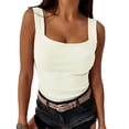 thumbnail image 3 of Sleeveless Summer Skinny Solid All Match Tank Tops Camisole, 3 of 4