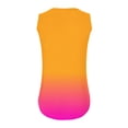 thumbnail image 5 of Long Tank Top for Women, Womens Vests Gradient Printed Tank Top Summer Oversized Vest Top Sleeveless V Neck T-Shirts Casual Loose Fit Blouses Longline Tunic Swing Cami Tops Size S-XXL, 5 of 7