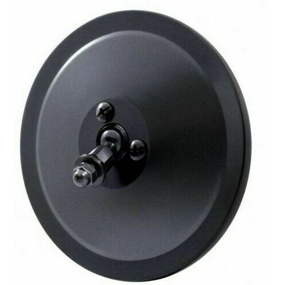 United Pacific 5" Smooth Black Mirror Head Bel Air Custom Truck Hotrod