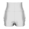 thumbnail image 4 of MGDXOX Women's High Waisted Fashion Swim Bottoms Tummy Control Bathing Suit Bottoms with Crisscross Side Cutouts White XXL, 4 of 7