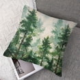 thumbnail image 7 of nygtbtfer Decorative Dark Green Mountain 2 PCS Nature Forest Throw Pillow Protectors with Hidden Zipper for Home Bedroom Decor White, 7 of 7