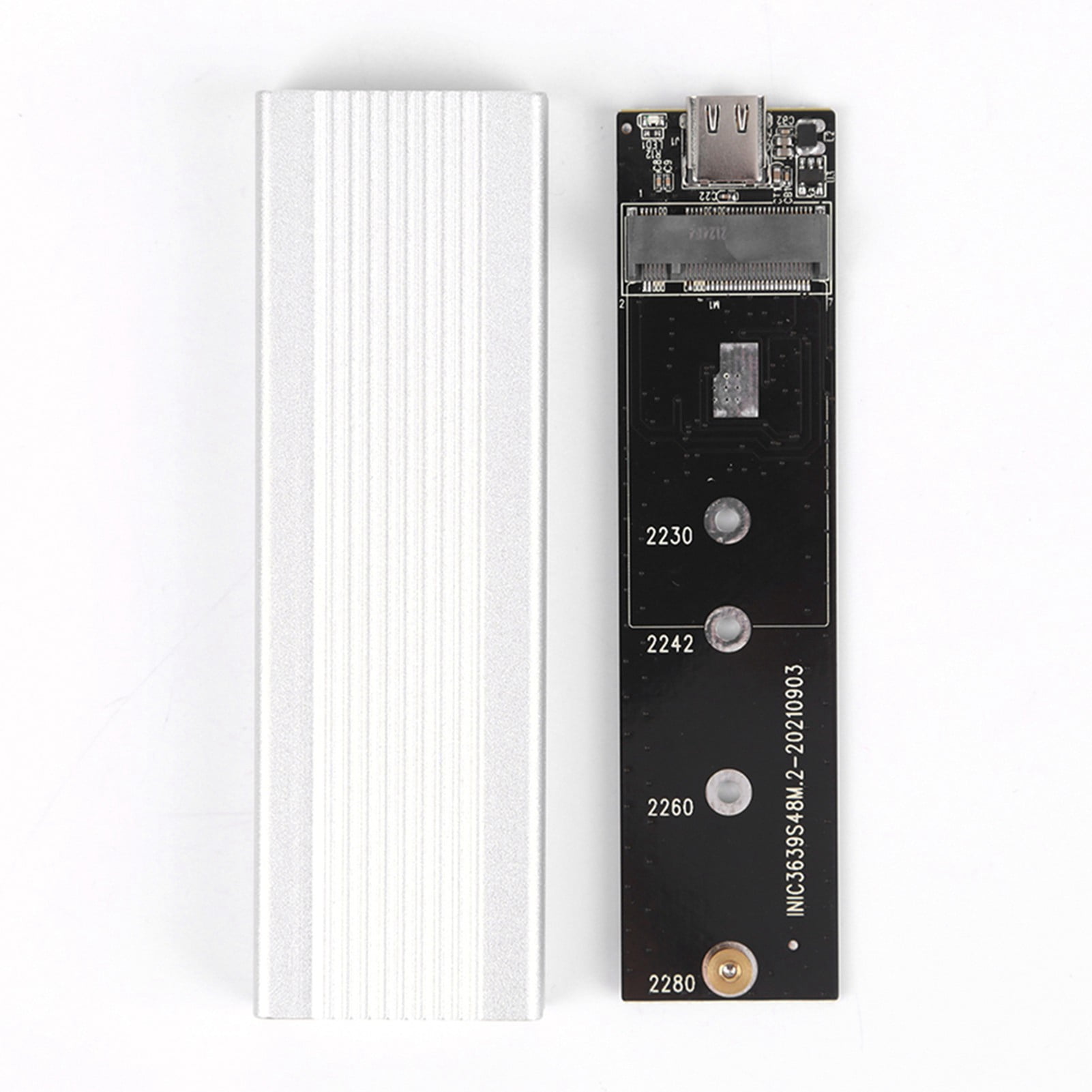 Ssd Shell M.2 SSD Enclosure, M.2 NVMe Double Protocol Mobile Hard Disk Case USB3 ...