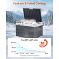 thumbnail image 3 of VEVOR 12 Volt Car Refrigerator, 42.3QT/40L Car Fridge, Portable Electric Cooler with -4℉~68℉ Adjustable Temperature, 12/24V DC and 100- 240V AC Compressor Freezer, 3 of 9