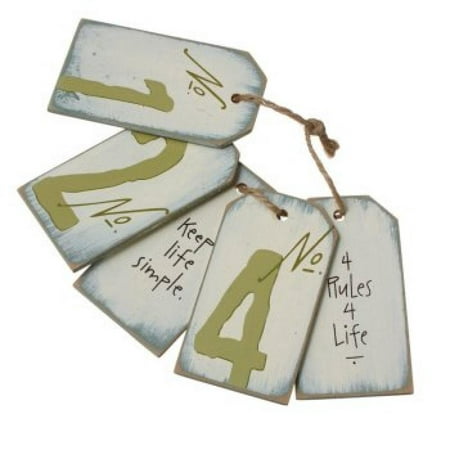Midwest - CBK 4 Rules 4 Life Gift Tags Set of 5