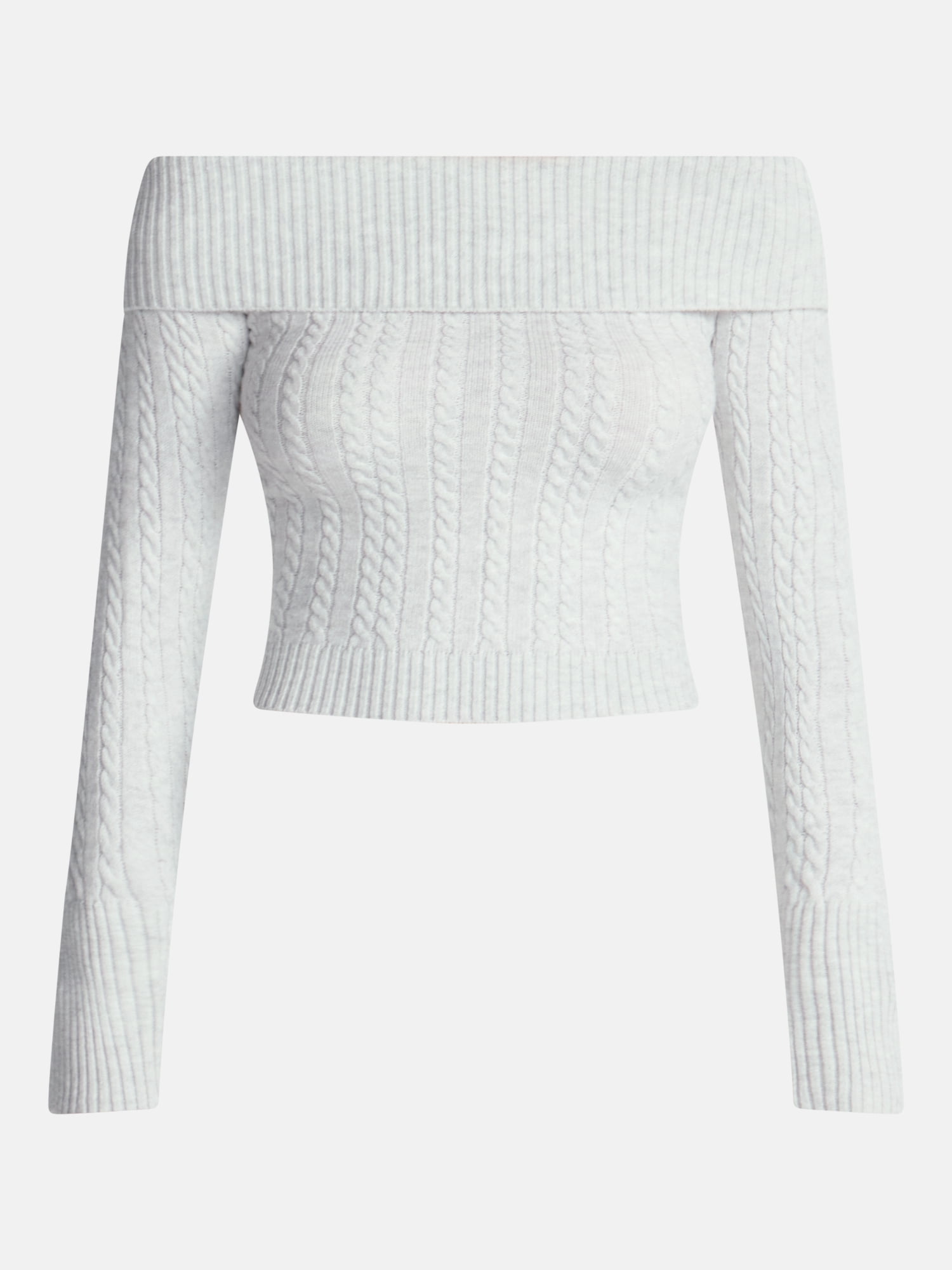 No Boundaries Cable Knit Off The Shoulder Sweater, Women's XXS-XXL