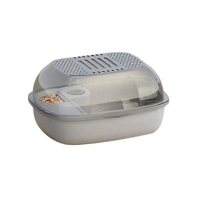 Large Hamster Cage Detachable Platforms Exercise Wheel Hideout Full Transparent Sturdy for Dwarf Robo Gerbil Small Animals