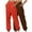 Orange, variant on Sweatpants for Women 2PC High Waisted Long Pants Casual Loose Sport Pants Elastic Pants with Pockets