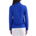 thumbnail image 2 of Womens Tops Long Sleeve Shirts Solid Color Turtleneck Bottoming Fall Clothes for Women Tees Blouses Blue XL, 2 of 5