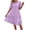 Purple, variant on PuLe 【New】 Summer Short Sleeve Dress Womens Summer Boho Dresses Embroidered Casual Round Neck Short Sleeve Midi Dress Trendy Eyelet Sundress ﻿
