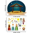 thumbnail image 6 of Gqtwoy Nativity Scene Stickers for Kids, Religious Christmas Party Decoration Stickers, Holiday Storytelling and Craft Kit, 12 Stickers, 12 Background Cards, 12 Ribbons, Fun Nativity Party Game, 6 of 9