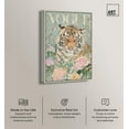 thumbnail image 2 of Spring Magazine Tiger Canvas Vintage Animal Art by Art Remedy, Silver Frame, 20" x 30", 2 of 7