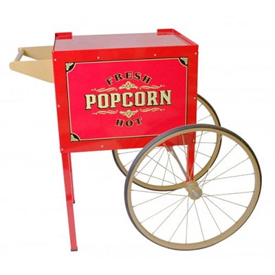 Winco 30010 Cart/Trolly for Street Vendor Popcorn Machines - Antique Décor, 38"W x 23"D x 33"H