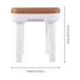 thumbnail image 2 of Imitation Leather Stool Household Shoes Changing Stool Small Low Stool for Home, 2 of 9