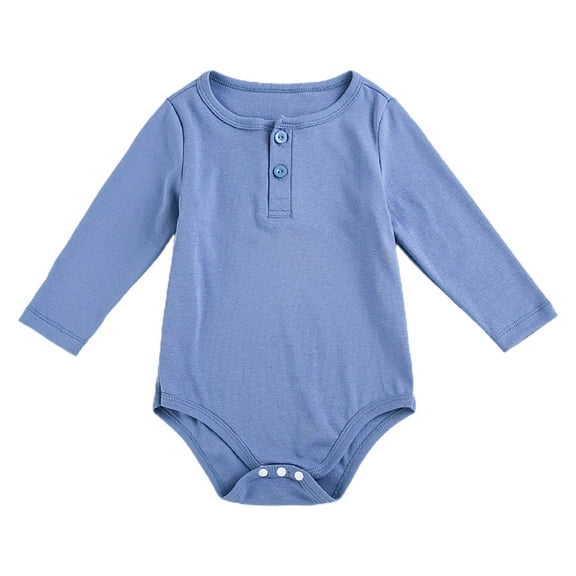 Sngxgn Baby Bodysuits Long & Short-Sleeve(Blue,66)