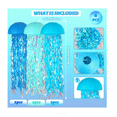 thumbnail image 2 of 6pcs Fiesta En El Océano Con Farolillos De Papel De Medusas Belug Azul, 2 of 5