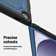 thumbnail image 4 of Allytechgroup Galaxy Tab A9 8.7" Case SM-X110 X115, Rotating Kickstand Shockproof Hand Strap + Shoulder Strap Drop Protection Rugged Case for Samsung Galaxy Tab A9 8.7 Inch,Navyblue, 4 of 10