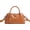 Brown-s, variant on Bag for Women with Top Handle, Satchel purse Bowler Handbags with zipper closure