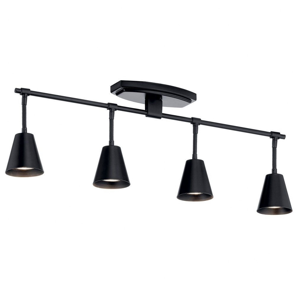Kichler Sylvia 4-Light Black Track Fixture