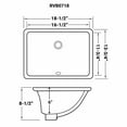 thumbnail image 3 of Ruvati 17 x 12 inch Undermount Bathroom Vanity Sink Biscuit, 3 of 6