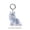 B, variant on Pet Hair Keepsake Box Keychain for Cats and Dogs Memorial, Transparent Pendant Locket for Pet Fur Remembrance, Mini Storage Container, E