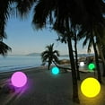 thumbnail image 3 of LINLIN LED Ball Mood Lamp/Lights,Rechargeable RGB Lamp, Color Changing Night Lights, IP68 Waterproof Floating Light, 16 Color Change & 4 Flash Modes, Outdoor Garden Lights with Remote Control, 3 of 10