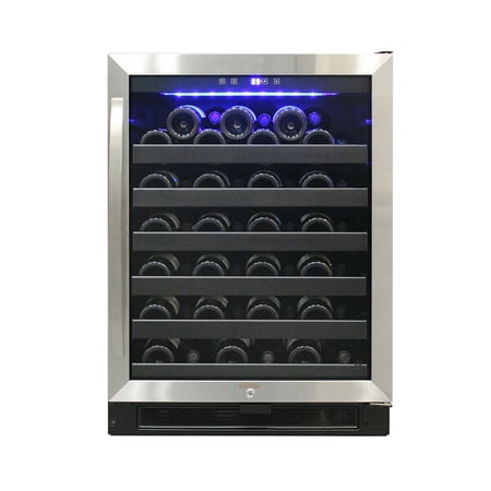 Vinotemp - 54-Bottle Wine Cooler - Stainless steel
