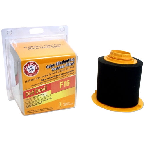 Arm & Hammer Odor Eliminating Vacuum Filters, Dirt Devil F16 With Hepa