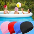 thumbnail image 5 of 4pcs Elastic Swim Caps Colored Swim Hat Comfortable Fabric Swimming Hat Non-slip Swimming Cap Lightw, 5 of 5