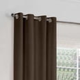 thumbnail image 4 of Zudo Homes Blackout Door Curtains 2 Penels)W44 x L84 7Ft | Plain Printed | Room Darkening Curtain | Thermal Insulated | Curtains For Living Room | Perfect For Home, Office & Hotel | Dark Brown, 4 of 5