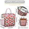 thumbnail image 5 of Large Insulated Lunch Bag Box Women Strawberry Leakproof Waterproof Leakproof Lunch Box with Multi Pockets Removable Strap for Office Use Holiday or Birthday Presents Like for Mother’s Day or Christm, 5 of 7