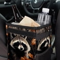 thumbnail image 6 of Raccoon Mini Trash Can for Car: Foldable, with Lid, Leak-Proof, and Hanging Storage Bag, 6 of 6