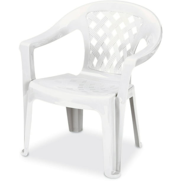 Us Leisure Resin Big Tall Low Back, White Resin Patio Chairs