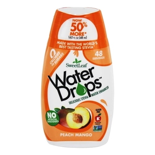 SweetLeaf Water Drops Stevia Water Enhancer Peach Mango, 1.62 Oz, 2 Pack