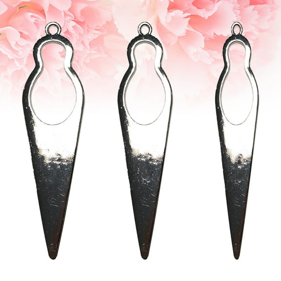 EXHUMKY Silver Metal Crochet Hooks for Hair Knitting Beginner Friendly and Durable with S M L Sizes Included