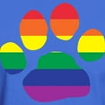 thumbnail image 3 of CafePress - Gay Pride Rainbow Paw Print T Shirt - Men's Classic Graphic Cotton T-Shirt, 3 of 4