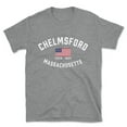 thumbnail image 1 of Chelmsford Massachusetts Patriot Men's Cotton T-Shirt, 1 of 1
