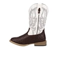 thumbnail image 3 of Roper Boys Bumps Faux Ostrich Square Toe Cowboy   Mid Calf Boots, 3 of 5