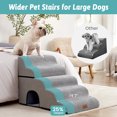 thumbnail image 3 of Wide Dog Stairs with Tunnel / 5-Step Foam Pet Ramp, 3 of 5